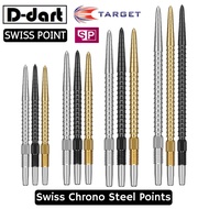 TARGET Dart Point - SWISS CHRONO POINT BLACK/GOLD/SILVER REPLACEMENT STEEL DART POINT 3Pcs/Pack