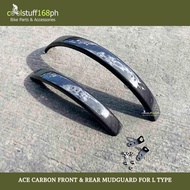 CS168ph Ace Carbon Front &amp; Rear Mudguard Set For L-type Brompton Bicycle Accessories