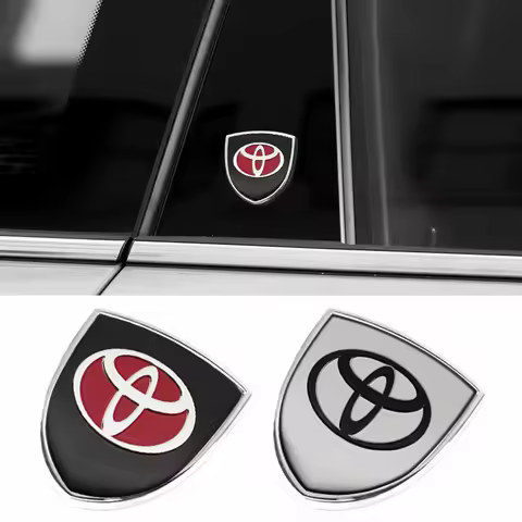 3D Metal Shield Body Trunk Emblem Stickers Decoration For Toyota Cross Corolla Chr Crown Rav4 Avensi