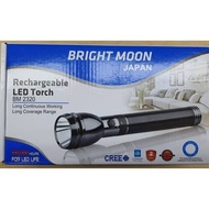 Bright Moon Japan BM-2320 LED Torch Light Rechargeable Heavy Duty Torch Light with extra battery