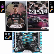 F1 Topps Chrome F1-75 Card (RAINBOWS) - Oliver Bearman & Esteban Ocon (Haas F1)
