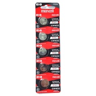 Baterai CR1632 Maxell CR1632 Original Maxell Lithium 3V Coin Battery Isi 5pcs Made In Japan