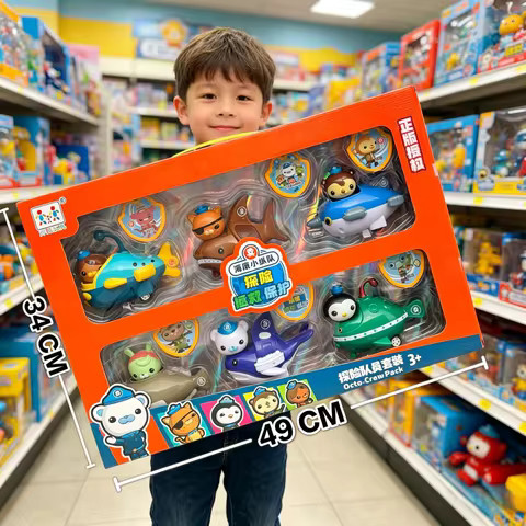 Original Octonauts Play Set OctoPod Models with Action Figures - Educational TV Cartoon Toys for Chi