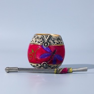 Argentina Brand Calabash mate gourd/yerba mate gourd #375/Ceramic Outer Gourd Cup