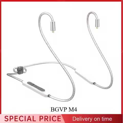 BGVP M4 Neck-Mounted Bluetooth 5.4 Earphone Cable MMCX/0.78 With Mic Compatible Full Format Decode