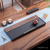 Dry Household Tea Fossil Walnut Home Simple Tea Tray Table Modern Luxury Tea Set Solid Wood Kung Fu 