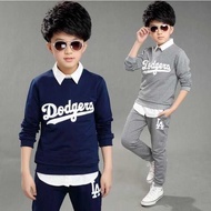 Korean Fashion Hoodie Jacket for Kids Ages 3-12 DODGERS Kids Suit