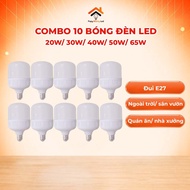 Combo of 10 E27 Outdoor LED Bulbs 20W/ 30W/ 40W/ 50W/ 65W, E27 LED Bulb, LED Bulb, Garden Lighting, 