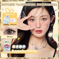 [Beli 1 Gratis 2]UYAAI Softlens 14-15mm Normal Mata Korea Sepasang Lensa Kontak 6 Bulan + 60ml Air P