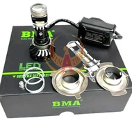 Đèn Led Xe Máy Bóng Led Pha Bi Cầu Mini M8C 40W chân Đa Năng Lắp Dream Wave Nhỏ Fu I SH Mode ....Bảo