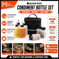 BLACKDOG Condiment Bottle Set Outdoor BBQ Seasoning Storage Bag Picnic Camping Multifunctional Spice