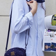 【日常包推薦】VOVAROVA 防潑水雙層蛋形斜背包小物包-半點心-藍