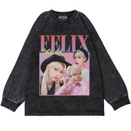 Patternmerch "stray kids Felix homage" Oversize T-Shirt | Oversized Longsleeve | Washing tee | T-shi