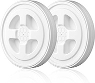2 Pcs 5 Gallon Bucket Lids, Plastic Screw Seal Cap, Reusable 5 Gal Food Grade Storage Bucket Lid for