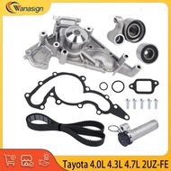 Engine Timing Belt Kit & Water Pump Fit 4.0 4.3 4.7 L V8 GAS 2UZ-FE For 98-10 Toyota Tundra Lexus GX