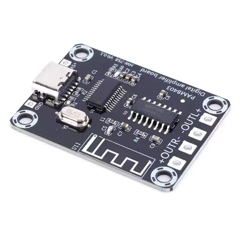 XH-A155 Mini PAM8403 Amplifier Board 5W+5W Class D BT Digital Power Amplifier 2 Channel Power Amplif