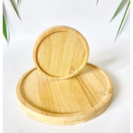[Liquidation] Coasters made of natural bamboo wood, to line tea cups, cups, cups, etc., diameter 9cm