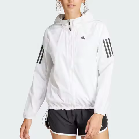 Adidas genuine Spring New Women's Woven Breathable Hooded Jacket IK7445