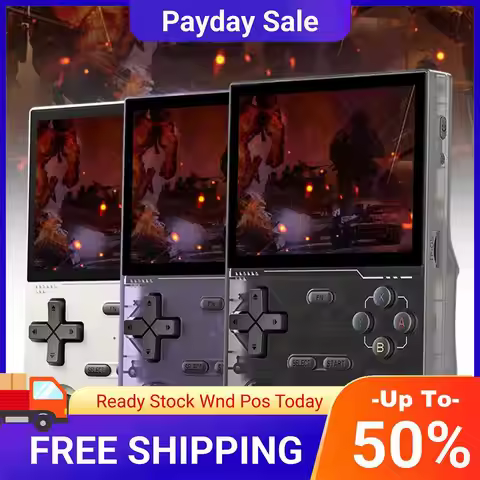 K36 Retro Handheld Video Game Console 3.5 Inch IPS Screen Portable Game Console 40+ Emulators 16000+