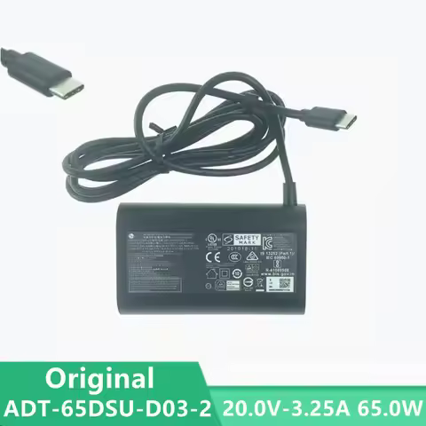 Original ADT-65DSU-D03-2 AC Adapter 20V 3.25A 65W TYPE-C Charger For LG Laptop Power Supply