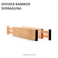 Tataruma Maku - Bamboo Divider Divider Multipurpose Partition Organizer Drawer Cabinet