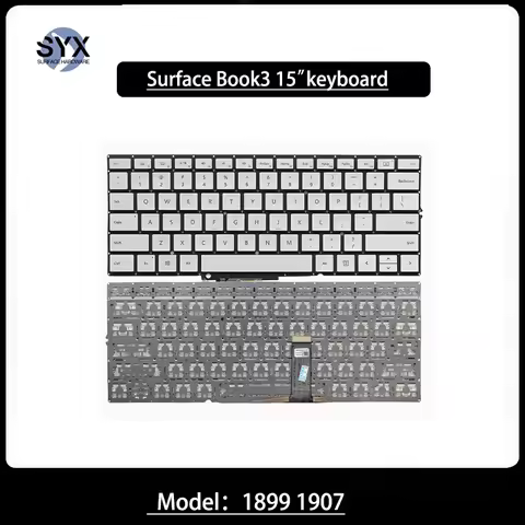 New single keyboard for Microsoft Surface Book 3 1907 1899 original US version 15 inches