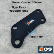 Bracket Kaliper Depan Tiger Revo Megapro Lama 300mm