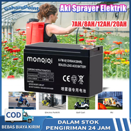 AKI Baterai Aki Kering 12v 8Ah/BATTERY 8AH  HITAM/aki battery batre accu sprayer elektrik 12v 8ah /aki sprayer elektrik/aki tangki semprot elektrik/baterai tangki semprot elektrik/aki semprotan pertanian 12V/Electric Bike Battery/Mobil Mainan Anak RC aki