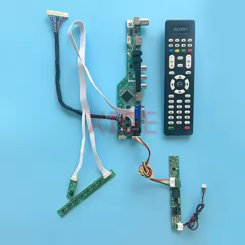 LCD Panel Driver Board Fit LM230WF3 LM230WF5 LM230WF7 23" 30-Pin LVDS USB+AV+HDMI+VGA Display TV Ana