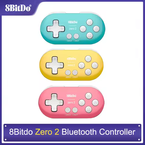 8BitDo Zero 2 Bluetooth Gamepad Mini Controller Compatible for Nintendo Switch Windows Android macOS