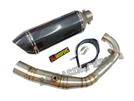ชุดท่อ Xmax300 ปี 2021-2023 ท่อแต่ง YAMAHA XMAX300 ปี 2021-2023 +ปลายท่อ AK14 นิ้ว