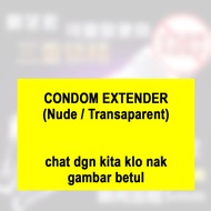 VIVICSTORE Enlargement Condom Extender Sleeve, Kondom Pembesar Kondom Tahan Lebih PANJANG & Lebih BE