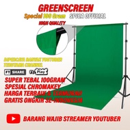 LAYAR HIJAU Green screen greenscreen photo video background cloth with green screen - green