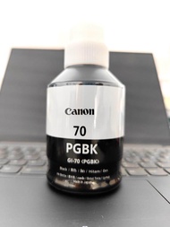 (หมึกพิมพ์อิงค์เจ็ท)Canon GI-70 BK/C/M/Y น้ำหมึกเติมแคนนอน ของแท้ FOR Canon Pixma G5070G6070GM2070