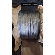 Galvanized Wire Rope 2.5mm 7x7 Galvanized Wire Rope/ 2.5mm