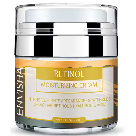 ENVISHA Retinol Moisturizing Cream Deep Hydration Skin Face Care Collagen Hyaluronic Acid Vitamin An