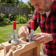 wumei888 GH-12050-WDC Vertical Qui Release Clamp Woodworking Hand Tool Heavy Duty Antislip Fixture L