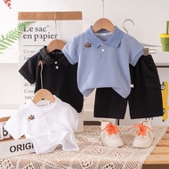 Suit 1Set Kids T-shirt Bottoms Toddler One Set 1Stel Stelan Age 6 7 8 910 Bauju Sett Boys 2 In 1 Cha