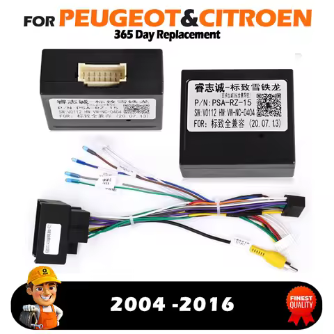 CANBUS Decoder Box Car Quad Lock Cable Adapter for Peugeot 208 2008 3008 308 307 Citroen C4 C3 16 Pi