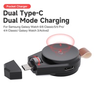 SIKAI Magnetic Wireless Watch Charger USB Type C Fast Charger for Samsung Galaxy Classic8/5/5 Pro Sa