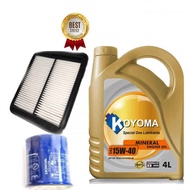 HONDA ODYSSEY RB1, RB2 2.4 2003y-2008y AIR FILTER + OIL FILTER + KOYOMA 15W40 MINERAL ENGINE OIL