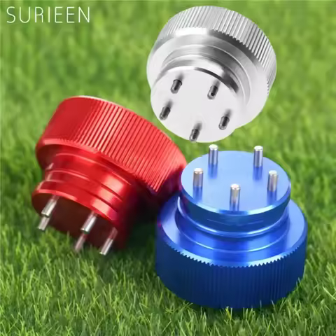 1Pc Aluminum 5-Prong Golf Putter Weights Wrench Tool,Round Golf Screw Wrench Spanner Tools for Title