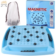 Magnetic Chess Game Magnetic Effect Chess Set Educational Magnetic Chess Game Portable Magnetic Chess Board Game for Family Gathering  SHOPSKC8531