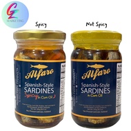 Alfaro Spanish Style Sardines in Corn Oil - Spicy or Not Spicy 230g