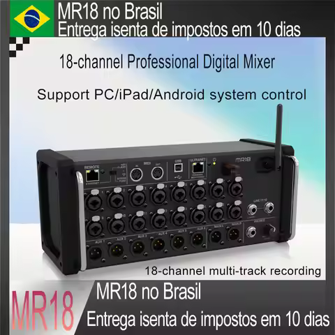 ARI 1:1 MR18 Professional Digital Mixing Studio Recording Console Dj Studio Digital Mixer Audio Mult