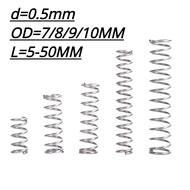 【XCF】SUS304 Compression spring d0.5mm OD7-10mm length 5-50mm