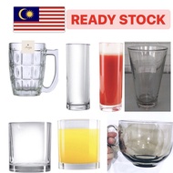 Gelas Kaca Besar // Mug kaca Pelbagai Bentuk dan Saiz // Gelas IKEA // Gelas KOPI // Gelas TEH // Ca