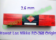 Kawat las NIKKO RD 260 Original 2.6 mm satuan perbatang