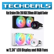 Nzxt Kraken Elite 280 RGB 280mm AIO Liquid Cooler w/2.36” LCD Display and RGB Fans
