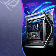 ASUS | คอมพิวเตอร์ตั้งโต๊ะปรับแต่งได้สำหรับเล่นเกมและเรนเดอร์ AI